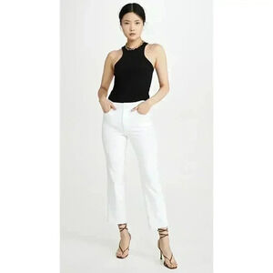 Good American Good Curve Straight Jeans White011 Size‎ 2